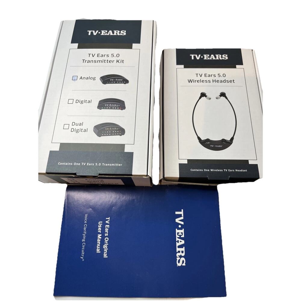 TV EARS Voice Clarifying TV Listening System 5.0 - Wireless Headset - Analog